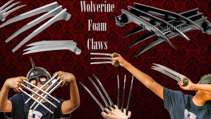 11" Foam Claw Logan Wolverine Claws Three Retractable Claws 1 Pair