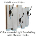 3 Double Hook Picket Fence Wall Coat Rack - Wall Towel Rack - Coat Rack - Coat Hooks - Coat Rack Hooks - Coat Rack Rustic - Clothing Rack - Entryway Coat Hooks - Organizer- School
