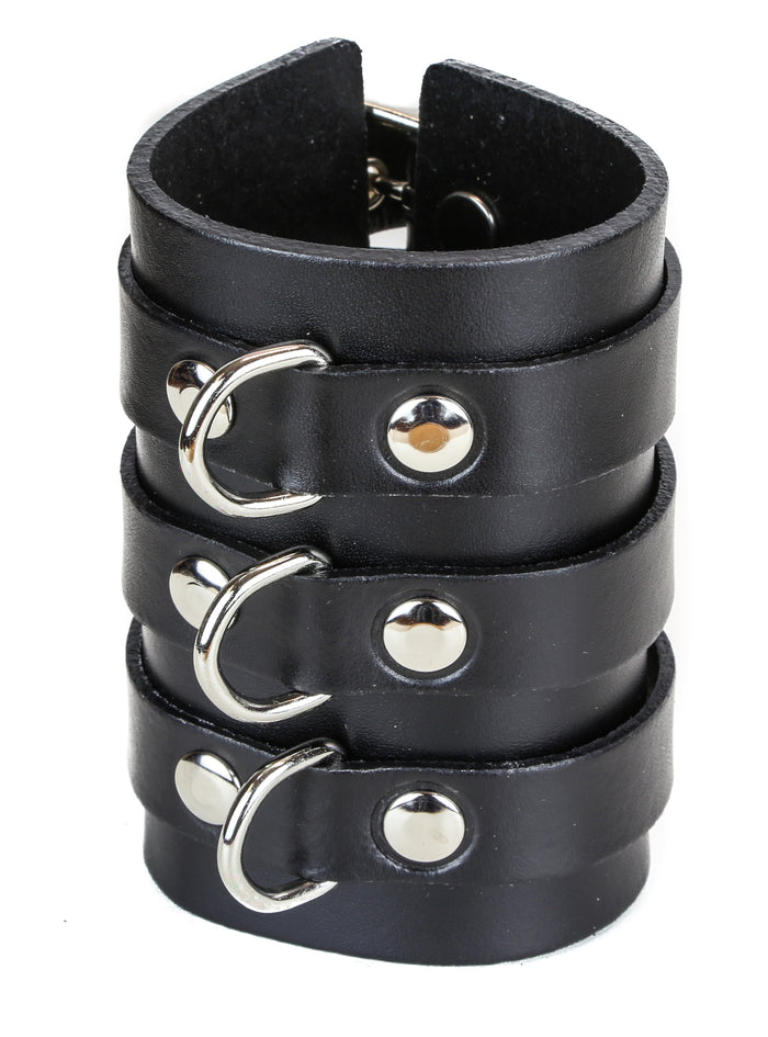 3 LINE BUCKLE BRACELET WITH 'D' RING