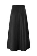 Black A-Line Midi Skirt