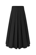 Classic Black Pleated Skirt