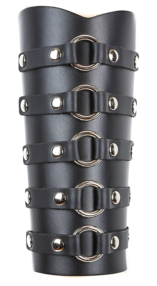 5 Ring Leather Gauntlet