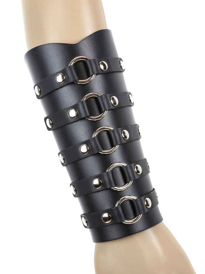 5 Ring Leather Gauntlet