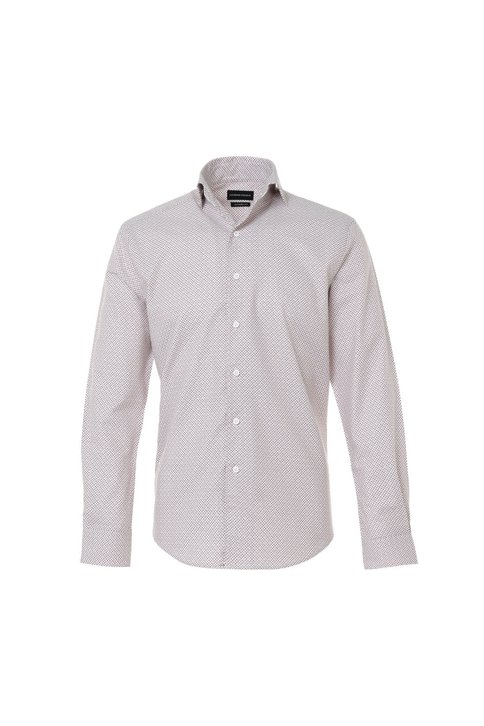 Light gray patterned shirt on a white background