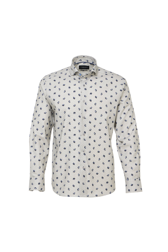 Acorn Print Gingham Shirt