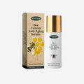 Crème hydratante anti-âge pour raffermer la peau, contenant des ingrédients naturels, dans un flacon élégant.