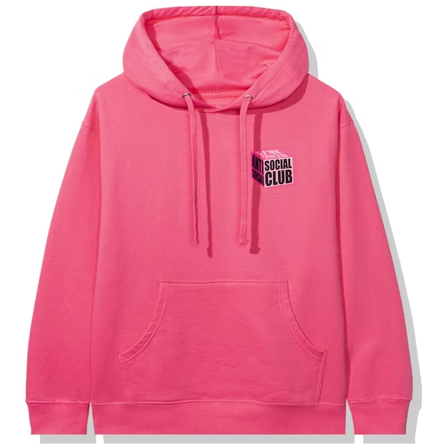 Anti Social Social Club I Wish I Was Wrong Hoodie Pink