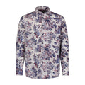 Floral patterned shirt on a white background