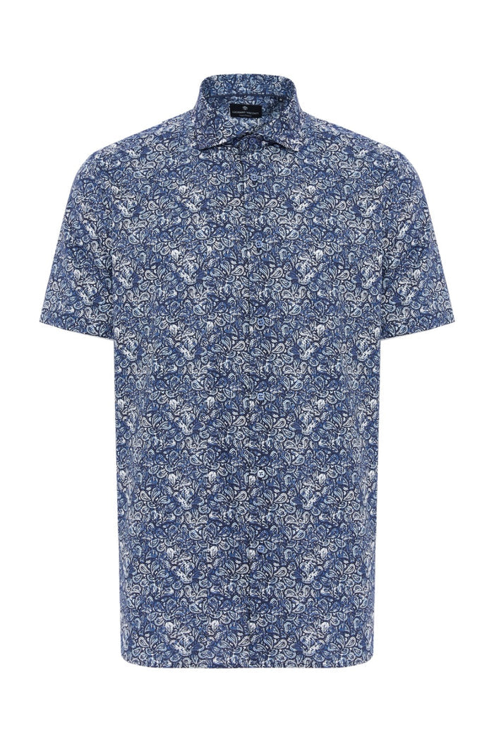 Antique Paisley Print Short Sleeve Shirt