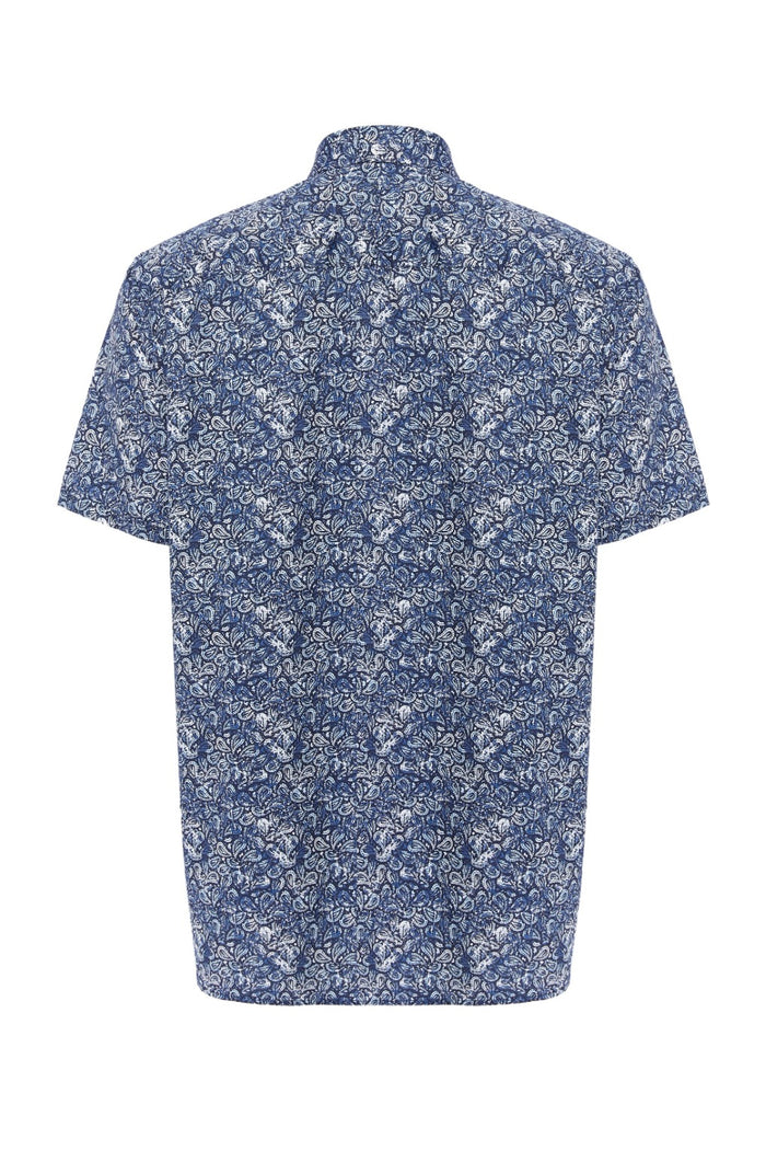 Antique Paisley Print Short Sleeve Shirt
