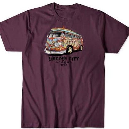 Apparel - Unisex T-shirt Hendrix Bus Raisin
