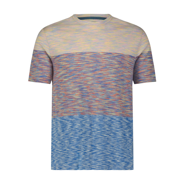 Aqua, Green, and Fuchsia Space Dyed Tee