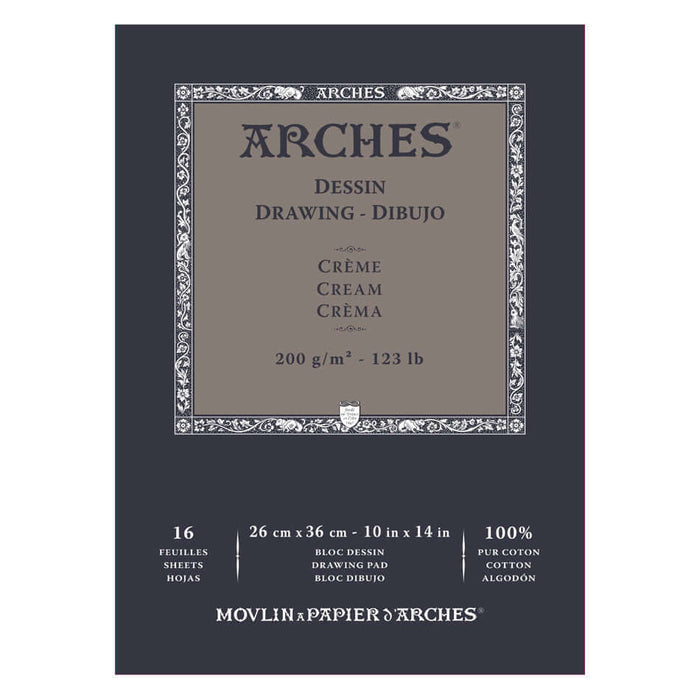 Arches Drawing Pad Cream 10x14 by Arches at Cult Pens