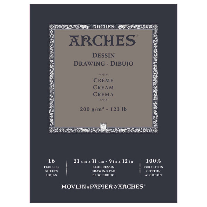 Arches Drawing Pad Cream 9x12 by Arches at Cult Pens