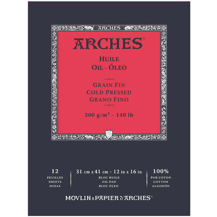 Arches Oil Cold Pressed Pad 31 x 41 White by Arches at Cult Pens