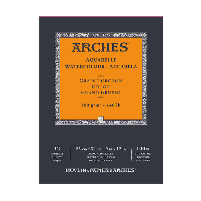 Arches Watercolour Rough Pad 23 x 31 Natural White by Arches at Cult Pens