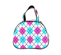 Argyle White Large Bowler Bag