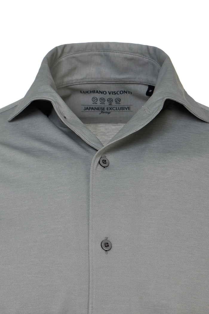 Ash One-Piece Collar Performance Stretch Shirt
