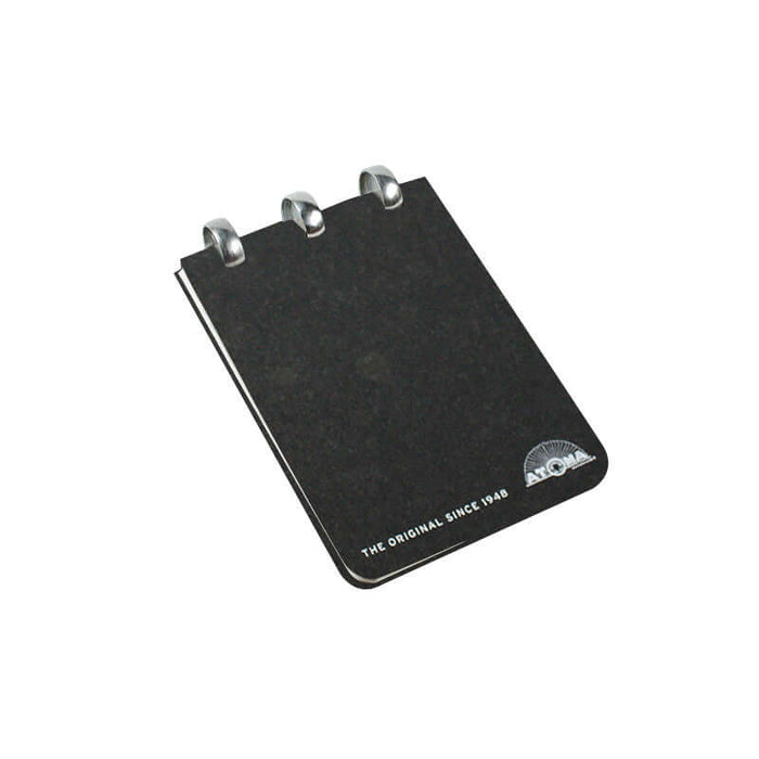 Atoma Amazing Texon Cover Disc-Bound Refillable Notebook Black A7 by Atoma at Cult Pens