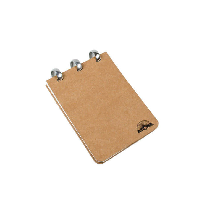 Atoma Amazing Texon Cover Disc-Bound Refillable Notebook Brown A7 by Atoma at Cult Pens