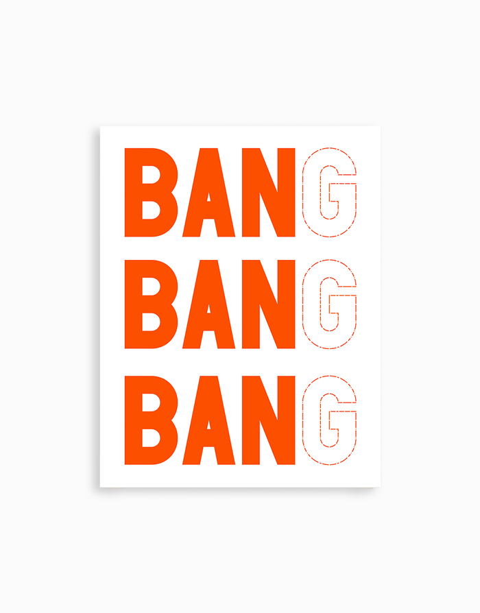 Ban Ban Ban Sticker