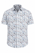 Barca Print Stretch Shirt