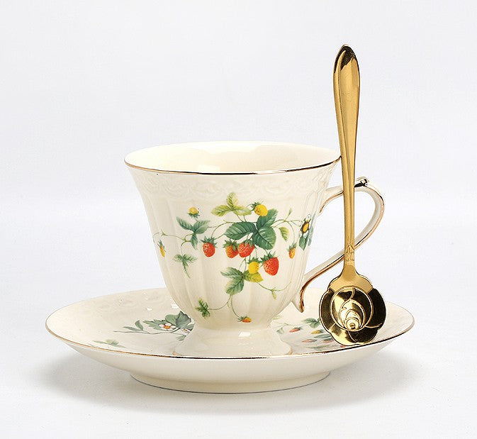 Beautiful British Tea Cups, Elegant Porcelain Tea Cup Saucer Set, Traditional English Tea Cup and Saucer, Unique Ceramic Coffee Cups-Paintingforhome
