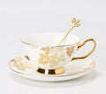 Beautiful British Tea Cups, Traditional English Tea Cup and Saucer, Porcelain Tea Cup Saucer Set, Elegant Ceramic Coffee Cups-Paintingforhome