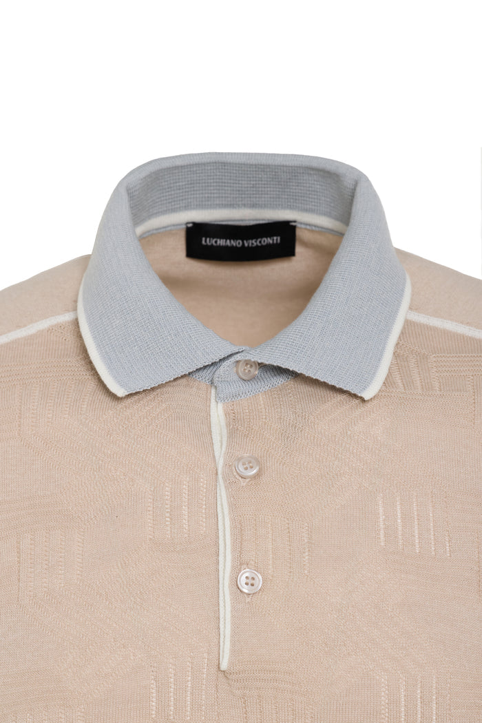 Beige Aurelio Knit Polo