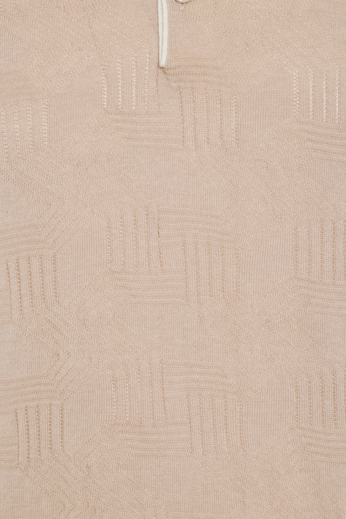 Beige Aurelio Knit Polo