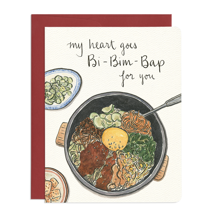 Bibimbap Heart Card