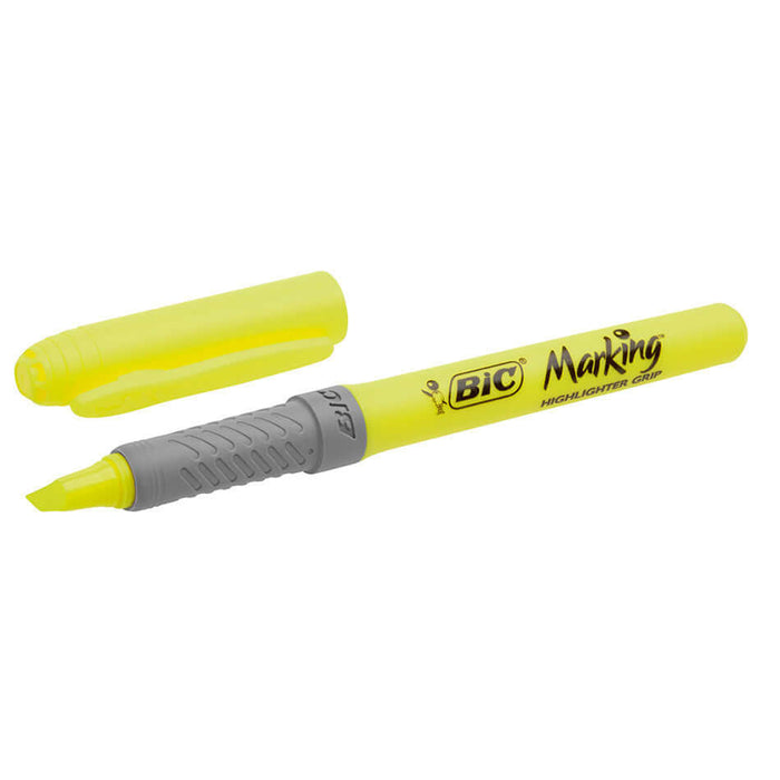 BIC Grip Highlighter Pastel Assorted Set of 12 by BIC at Cult Pens
