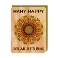 Birthday Solar Wood Greeting Card