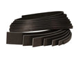 Black Heavy Weight Military Grade Cowhide Strip Natural Color 48" Length