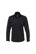 Black One-Piece Collar Performance Stretch Shirt