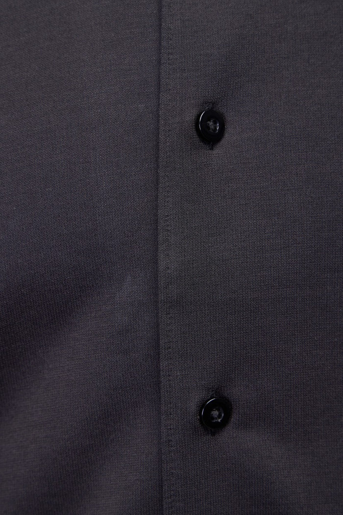 Black One-Piece Collar Performance Stretch Shirt