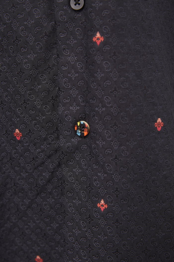 Black & Red Paisley with Diamond Overlay (Big & Tall)