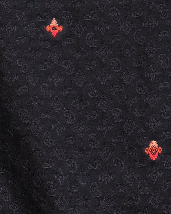 Black & Red Paisley with Diamond Overlay (Big & Tall)