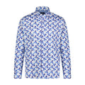 Blue, Navy, and Midnight Blue Dot Long Sleeve Shirt