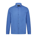 Blue Solid Long Sleeve Shirt