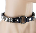 Bondage Triple-Studded O Ring Choker