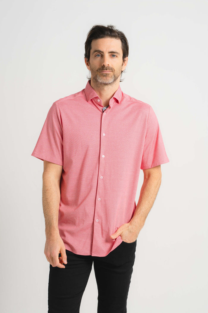 Brick Piacere Knit Short Sleeve Shirt