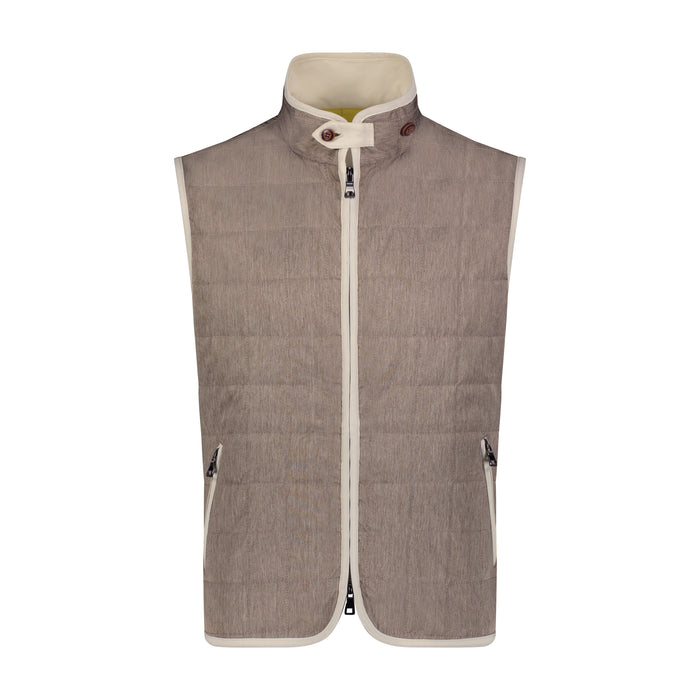 Brown Quilted Vest