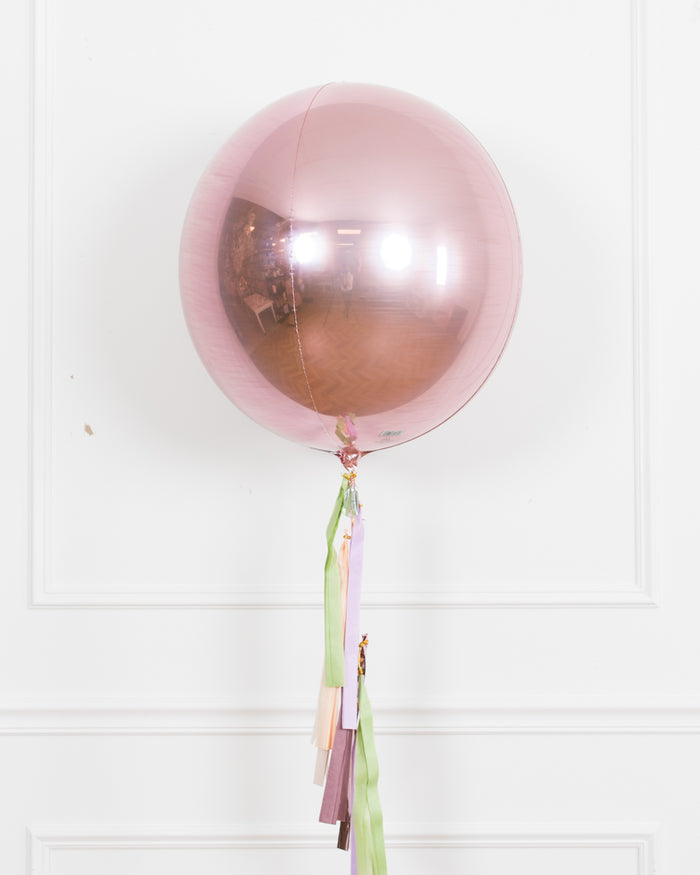 Butterfly Garden - 21in Orb Foil Balloon with Half-Tassel