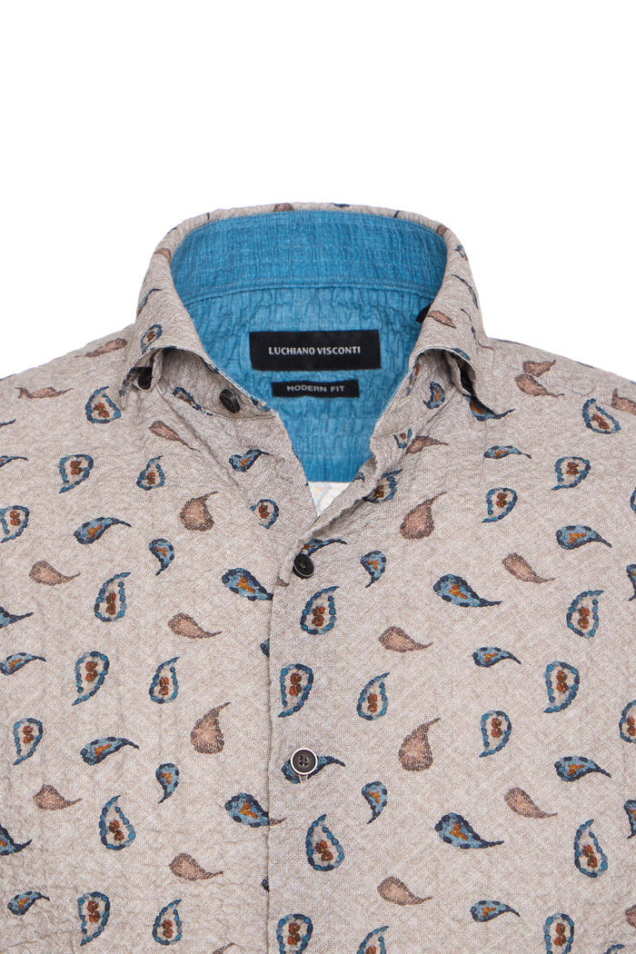 Cadente Paisley Print Long Sleeve Shirt
