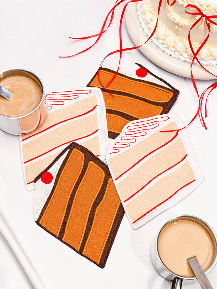 Cake Cocktail Napkins - Set Of 4