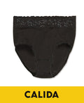 Calida 23907 Lace Trim Brief Panty Black