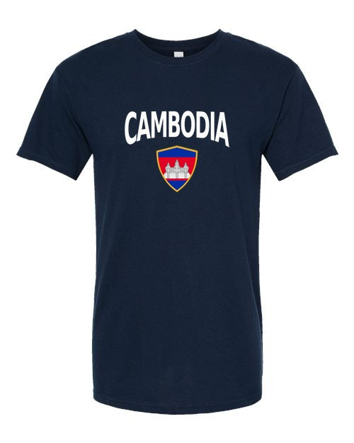 Cambodia Arched Crest Soccer Tee — NYC Factory