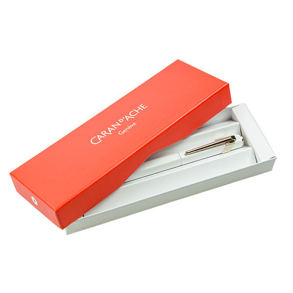 Caran d'Ache 849 Metal Fountain Pen White by Caran d'Ache at Cult Pens