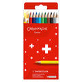 Caran d'Ache Swisscolor Water-Resistant Colouring Pencils Cardboard Box of 12 by Caran d'Ache at Cult Pens